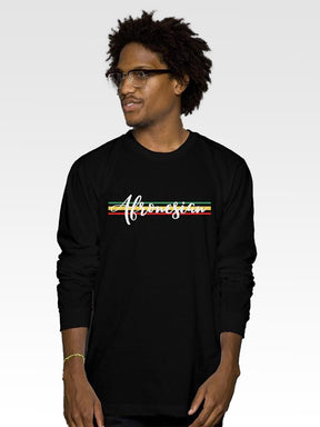 Unisex Afronesian Stripes Long Sleeve Tee