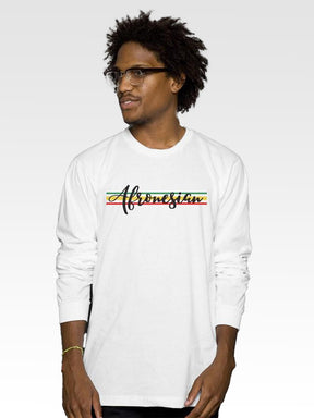 Unisex Afronesian Stripes Long Sleeve Tee